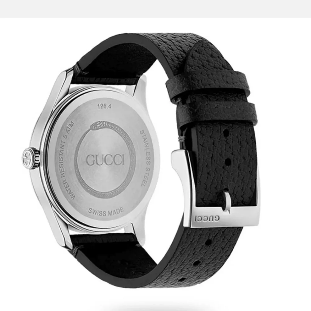 GUCCI LUXURY BLACK FACE QUARTZ WATCH